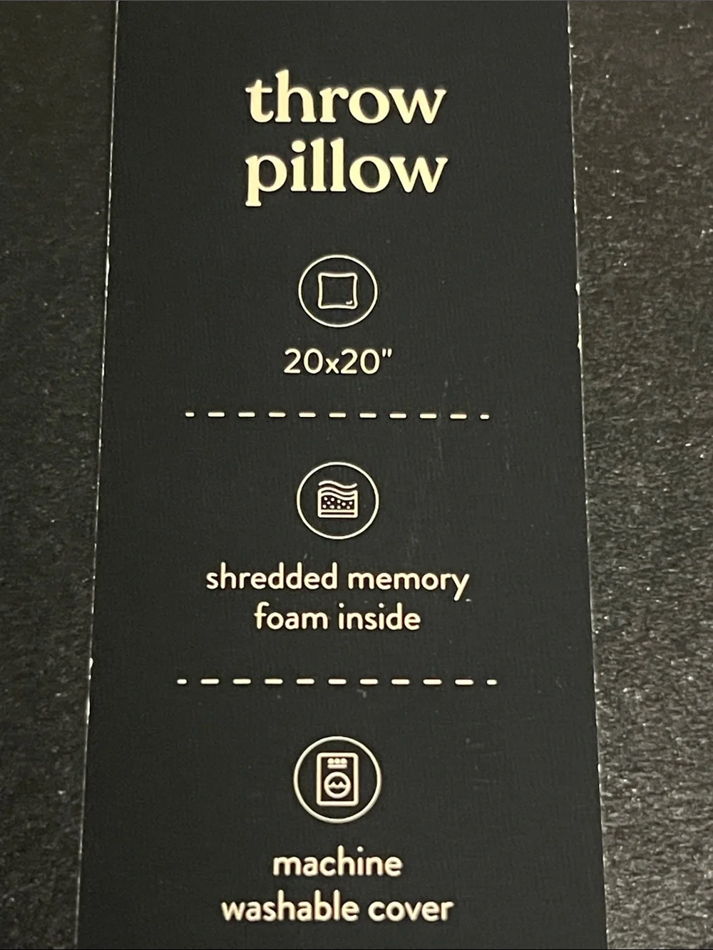 Sunday Citizen “snug” pillow with muslin flip side -  20” x 20”-NWT